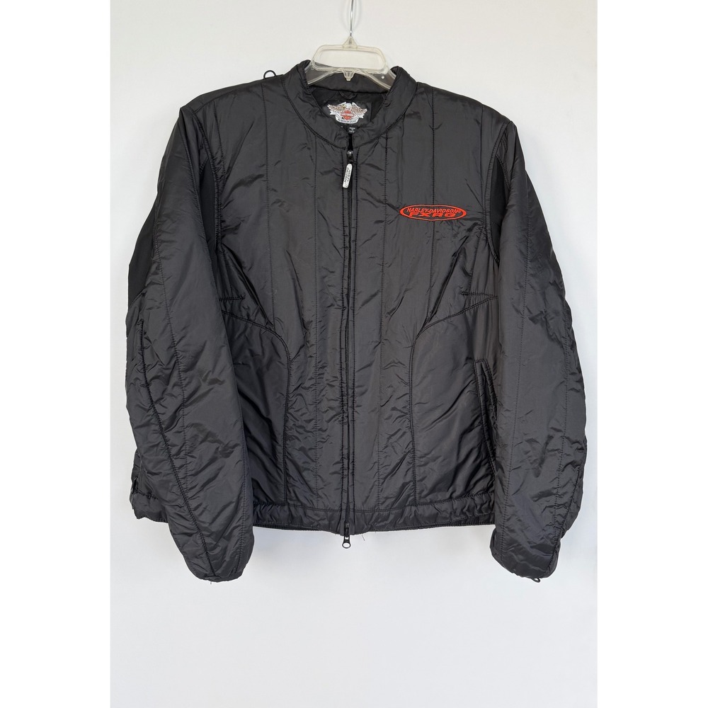 Harley Davidson FXRG Black Quilted Mid-Layer Riding Jacket Women's 3W Plus Size